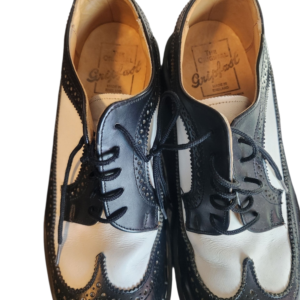 Gripfast Black Leather Men's Oxfords - Picture 3 of 3